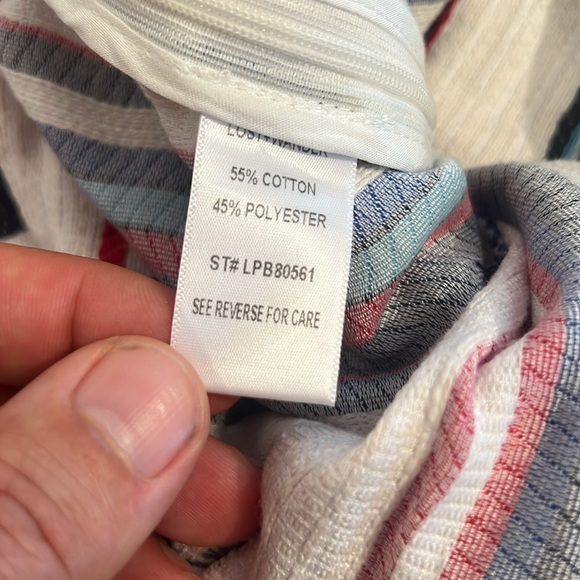 Lost + Wander Azul Stripe Lace High-Waist Shorts, size Small - Picture 7 of 12